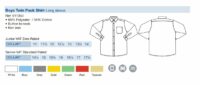 Landau Forte Academy School LS Shirts Boys (Pack x 2)